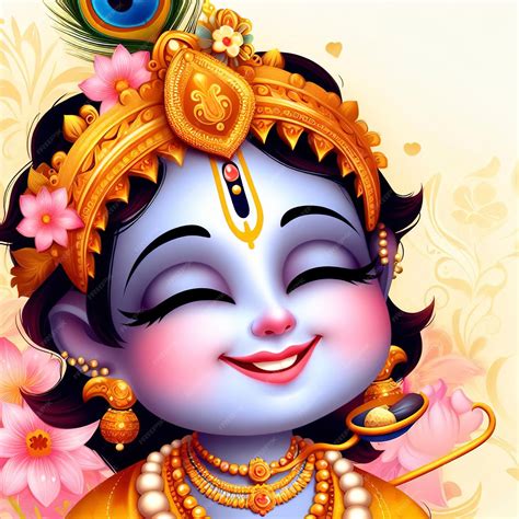 lord krishna smiling images